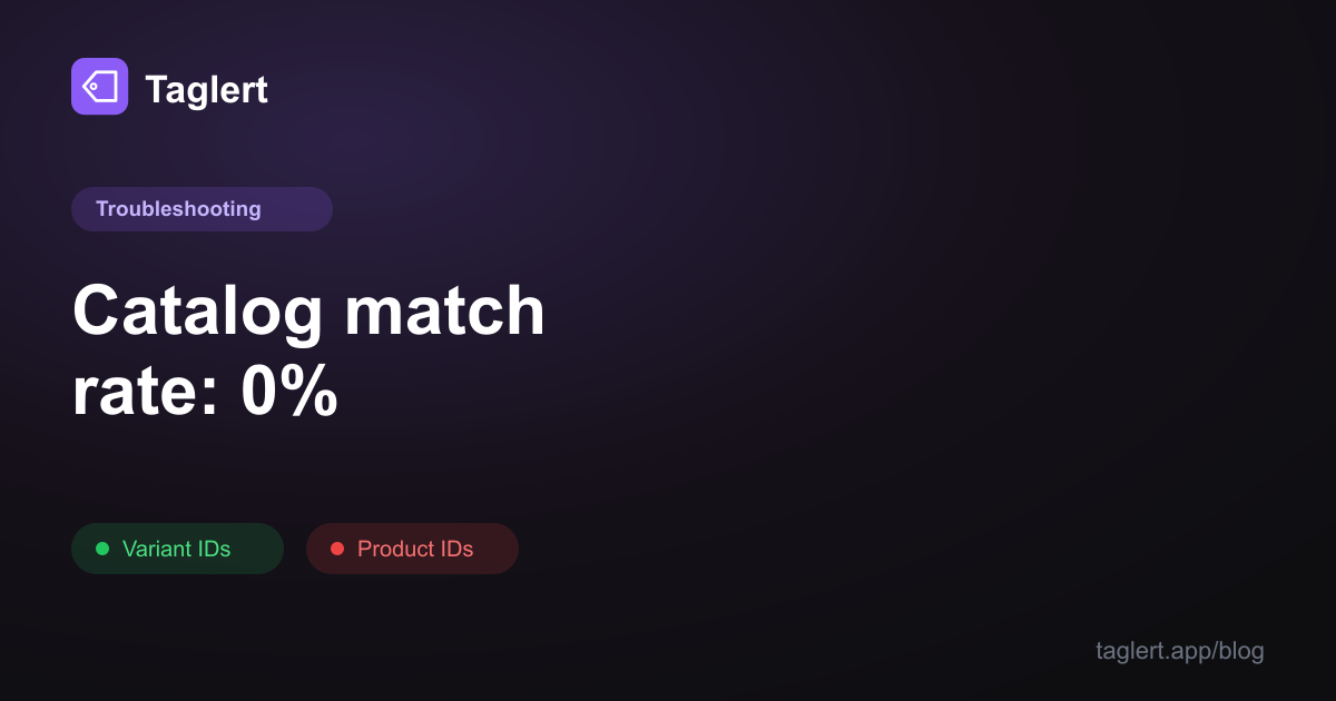 Facebook Catalog Match Rate at 0%? The content_ids Fix, Explained
