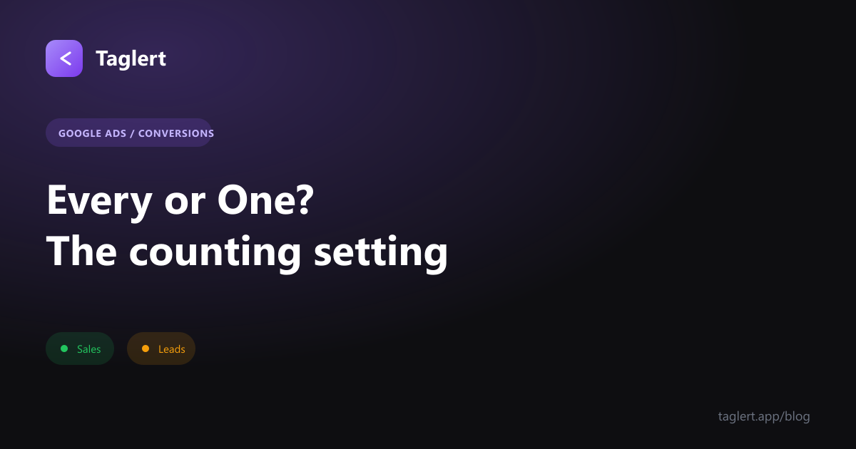 Every or One: The Conversion Counting Setting That Inflates Your Lead Numbers