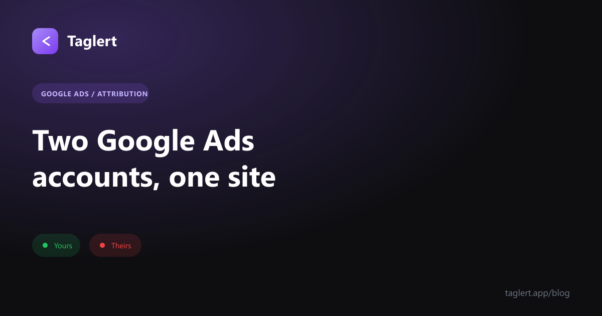 There Are Two Google Ads Accounts Tracking This Site, and One Isn't Yours